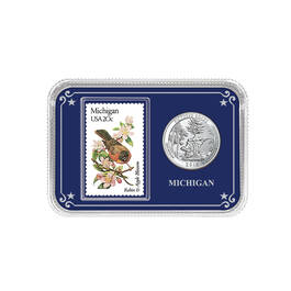 America the Beautiful State Coin and Stamp Collection 11503 0025 a showpackMI