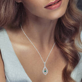 Blue Lagoon 14kt White Gold Diamond Pendant 11859 0017 m model