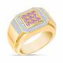 Birthstone Distinction Men's Ring, Birthstone Distinction Mens Ring 4993 001 9 10