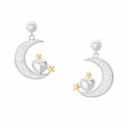 Granddaughter Diamond Moon Earrings 4507 003 4 1