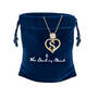 Personalized Diamond Rose Pendant 10663 0015 g gift pouch