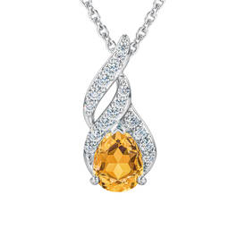 Genuine Birthstone Diamond Pendant 11573 0012 k november