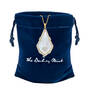 Yesterday Today Always Personalized Teardrop Pendant 6895 0013 g gift pouch