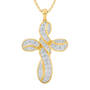 Heavens Blessing Diamond Birthstone Cross Pendant 6985 0014 d april