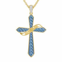 The Birthstone  Diamond Cross Necklace 6787 001 4 12