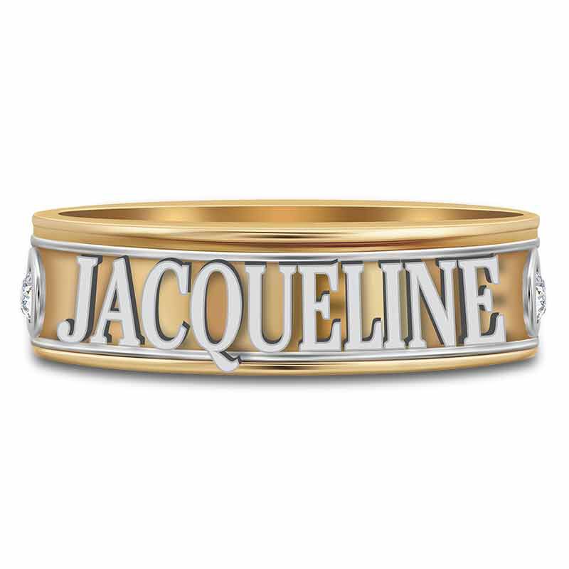 Personalized spinner ring sales