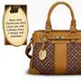 I Love You Personalized Handbag   Brown 5158 004 1 2