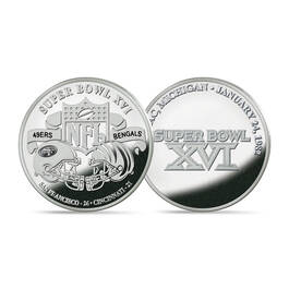 Super Bowl Flip Coin Silver Plated Collection 11732 0093 a 49ers16