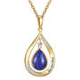 Genuine Birthstone Lapis Diamond Pendant 11260 0010 d april
