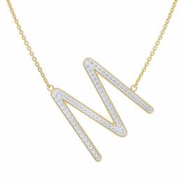 Simply Elegant Diamond Initial Pendant 6486 001 8 1