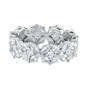 Garland Petals Silver Eternity Ring 11536 0018 b front