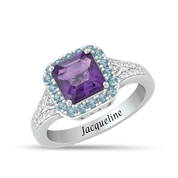 Personalized Majestic Elegance Gemstone Statement Ring 11966 0017 a main