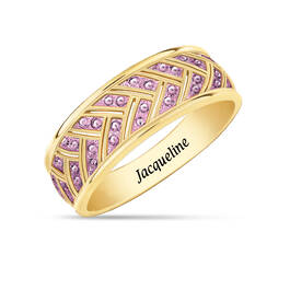 Personalized Birthstone Fire Ring 11031 0018 f june