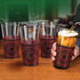 Cowboys Leather Wrapped Pint Glasses 6127 0013 c room