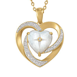 My Heart Forever Custom Diamond Pendant 10182 0017 b front