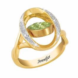 Birthstone  Diamond Flip Ring 2002 001 2 14