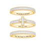 Our Marriage is a Blessing Anniversary Ring Set 11421 0016 b seperated