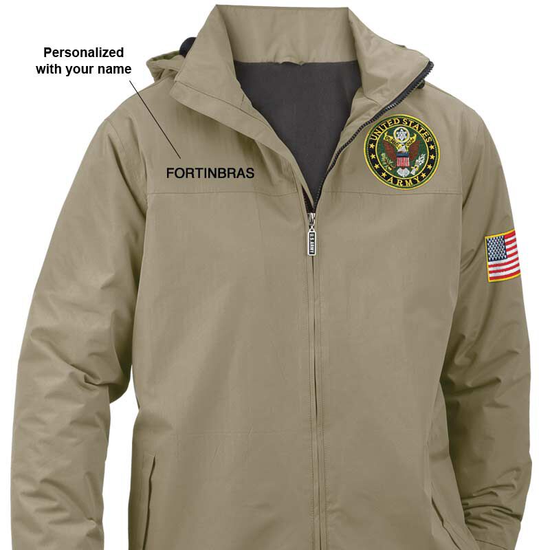 Personalized U.S. Army All Weather Jacket--L
