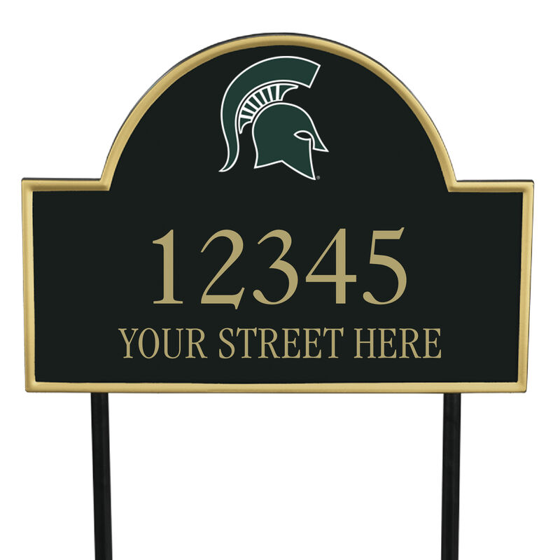 The College Personalized Address Plaque 5716 0384 b Michigan State