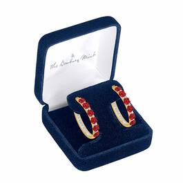 A Dozen Roses Diamond Hoop Earrings 1441 001 3 2