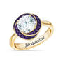 Love Knot Birthstone Ring with Free Matching Earrings 12097 0025 b february