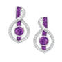 Birthstone Wave Earrings, Birthstone Wave Earrings 2202 0069 b february