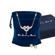Tying the Knot Diamond Necklace and Earrings 11927 0015 g giftbox