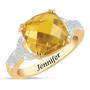Birthstone & Diamond Ring, Birthstone Diamond Ring 1159 001 5 11