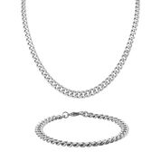 The Icon Mens Curb Link Chain Bracelet Set 11459 0011 a main