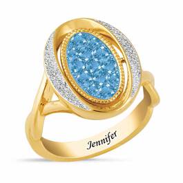 Birthstone  Diamond Flip Ring 2002 001 2 12