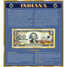 The United States Enhanced Two Dollar Bill Collection 6448 0031 a Indiana