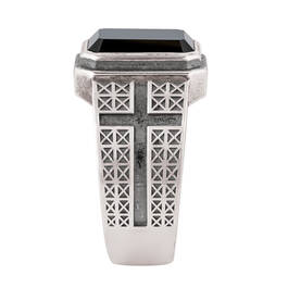 Personalized Strength of Faith Onyx Ring 11957 0018 c side