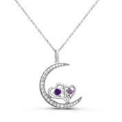 Amethyst Heart Moon Pendant 11142 1467 a main