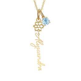 Birthstone Flower Necklace 11772 0029 c march