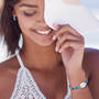 Blue Wave Crystal Bracelet with FREE Matching Earrings 11987 0012 m model