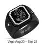 Personalized Zodiac Black Ice Ring 1438 001 8 9