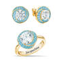 Love Knot Birthstone Ring with Free Matching Earrings 12097 0017 c march