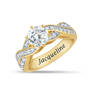 Birthstone Swirl Deluxe Comfort Ring 12031 0016 d april