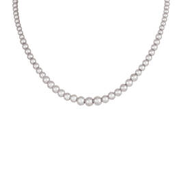 Sensational Silver Classic Bead Necklace 11061 0011 a main
