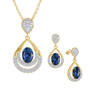 Birthstone Necklace Earring Set 6930 0010 i september