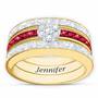 Birthstone  Diamond Ring Set 5910 001 6 1