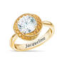 Love Knot Birthstone Ring with Free Matching Earrings 12097 0025 k november
