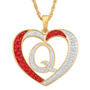 Personalized Diamond Initial Heart Pendant with FREE Poem Card 2300 0060 q initial