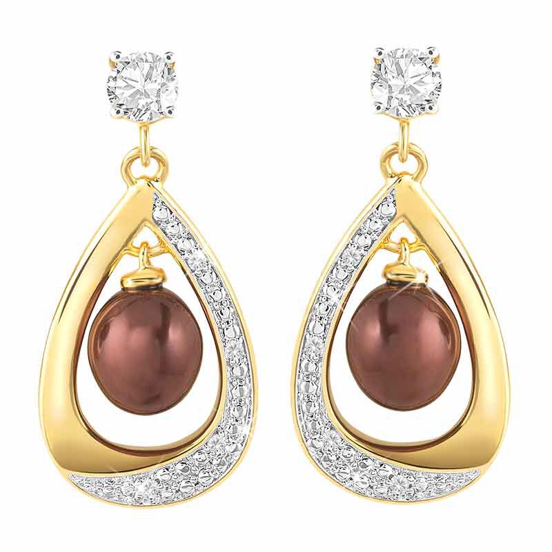 Drops of Mocha Pearl Earrings 4938 001 7 3