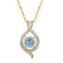 Sparkling Embrace Genuine Birthstone Pendant, Sparkling Embrace Genuine White Topaz Pendant 12302 0018 l december