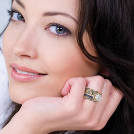 Shades of Blue Stackable Five Ring Set 12360 0017 m model
