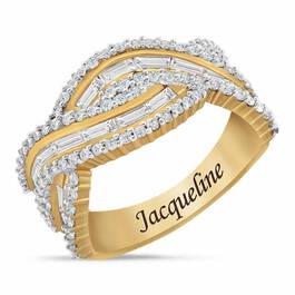 Bold  Brilliant Simulated Diamond Ring 6601 002 6 1