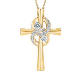 Our Marriage is a Blessing Anniversary Cross Pendant 11482 0012 b front