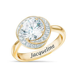 Love Knot Birthstone Ring with Free Matching Earrings 12097 0025 d april
