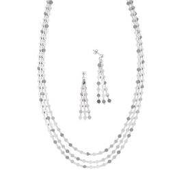 Stunning in Sterling Silver Pendant and Earring Set 6491 001 1 1